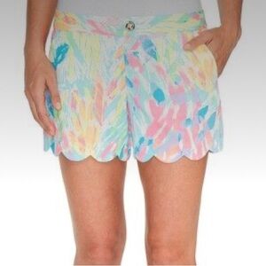 Lilly Pulitzer Buttercup Shorts Multi Sparkling Sands Size 0
